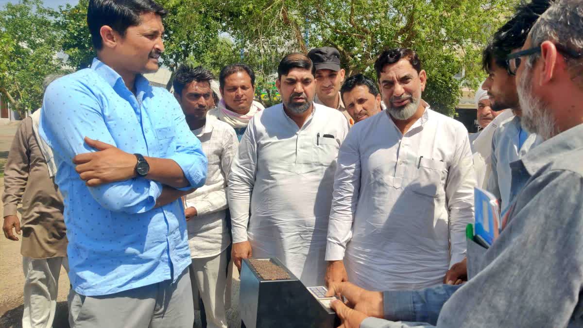 aftab ahmed inspected nuh anaj mandi