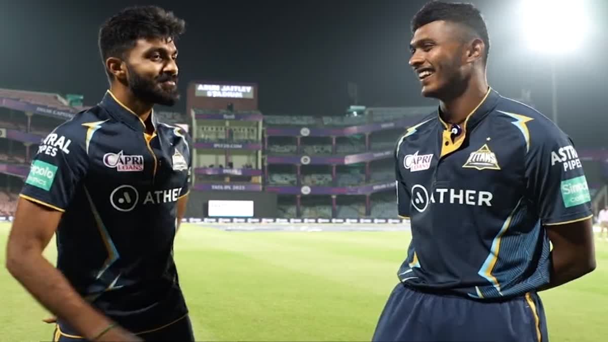 IPL 2023 GUJARAT TITANS PLAYER SAI SUDARSHAN VIJAY SHANKAR INTERVIEW VIDEO