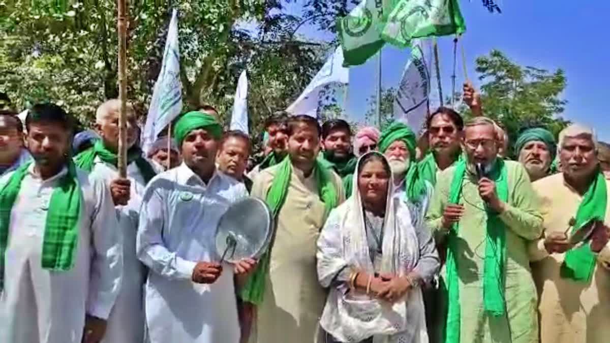 Bharatiya Kisan Union Tikait Group protest in karnal