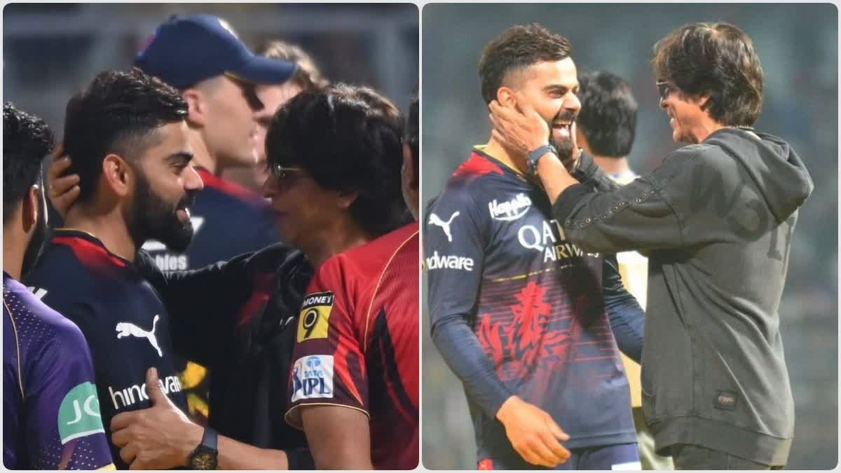 Shahrukh khan meets VIrat kohli