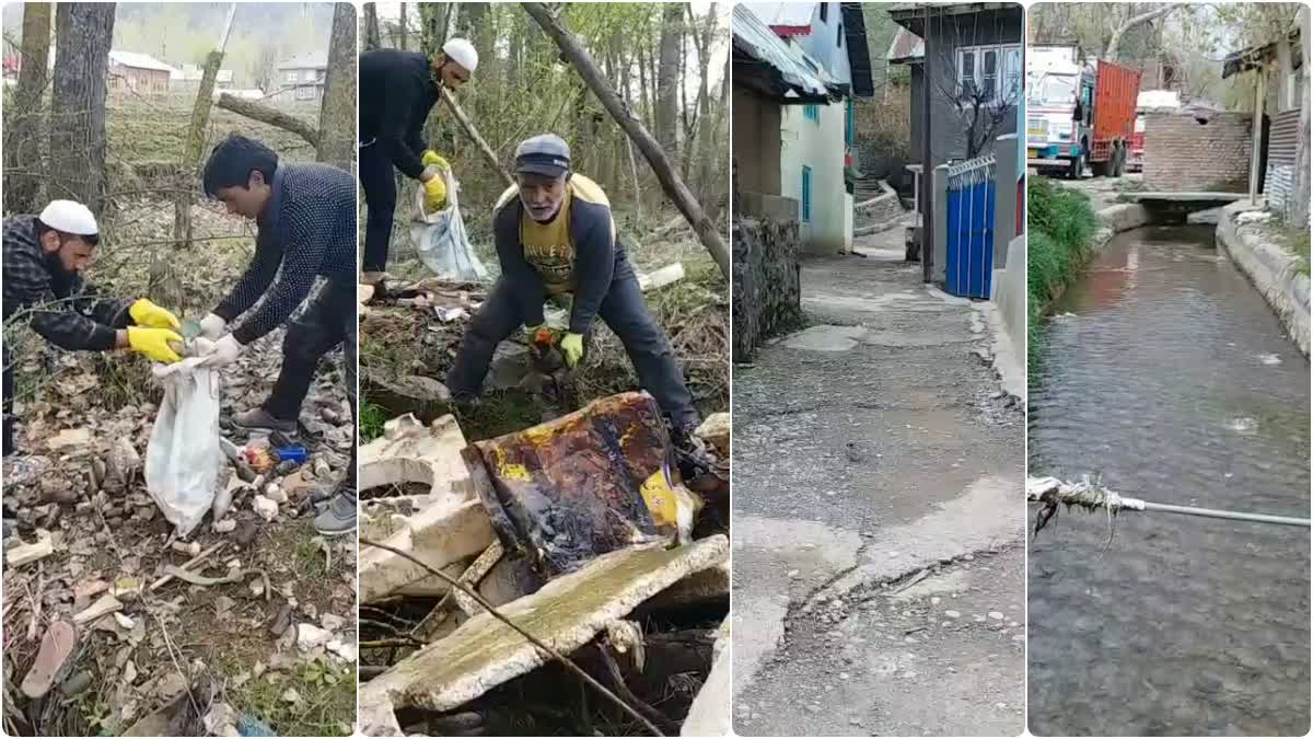 Give plastic and take gold  environment pollution free  Advocate Farooq Ahmad Ganai  ಪ್ಲಾಸ್ಟಿಕ್ ಮಾಲಿನ್ಯದ ವಿರುದ್ಧ ಹೋರಾಡಲು ವಿಶಿಷ್ಟ ಅಭಿಯಾನ  ನದಿ ಚರಂಡಿಗಳಲ್ಲಿ ಪ್ಲಾಸ್ಟಿಕ್ ತ್ಯಾಜ್ಯ  ಹಳ್ಳಿಯ ರಸ್ತೆಗಳಲ್ಲಿ ಕಸದ ರಾಶಿ  ಪ್ಲಾಸ್ಟಿಕ್​ ಕೊಟ್ಟು ಚಿನ್ನ ತೆಗೆದುಕೊಳ್ಳಿ ಎಂಬ ಅಭಿಯಾನ  ಅಂಟಾರ್ಟಿಕಾದ ಮಂಜುಗಡ್ಡೆಯಲ್ಲೂ ಪ್ಲಾಸ್ಟಿಕ್ ಪತ್ತೆ  ಸಾದೇವಾರ ಗ್ರಾಮದ ನಿವಾಸಿಯಾದ ಸರಪಂಚ್ ಫಾರೂಕ್  ಸ್ಟಿಕ್ ತ್ಯಾಜ್ಯದಿಂದ ಸ್ವಚ್ಛಗೊಳಿಸುವ ವಿಶಿಷ್ಟ ಅಭಿಯಾನ  ಫಲಿಸಿತು ಸರ್​ಪಂಚ್​ ಐಡಿಯಾ  ಸ್ವಚ್ಛವಾಯ್ತು ಗ್ರಾಮ