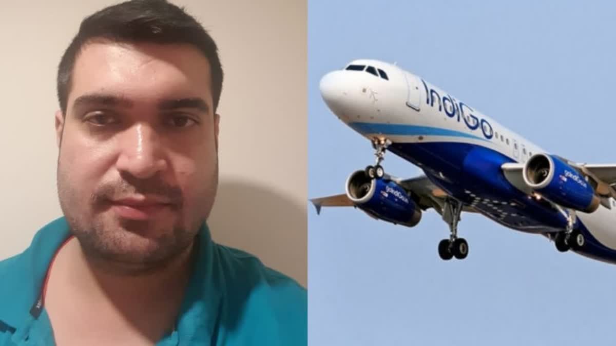 passenger tried to open emergency door flight  indigo  indigo flight  indigo drunk passenger  indigo passenger  case against indigo passenger  flight  എമർജൻസി വാതിൽ  വിമാനം എമർജൻസി വാതിൽ  വിമാനത്തിന്‍റെ എമർജൻസി വാതിൽ തുറക്കാൻ ശ്രമം  ഇൻഡിഗോ  ഇൻഡിഗോ വിമാനം  ഡൽഹി ബെംഗളൂരു ഇൻഡിഗോ  വിമാനം