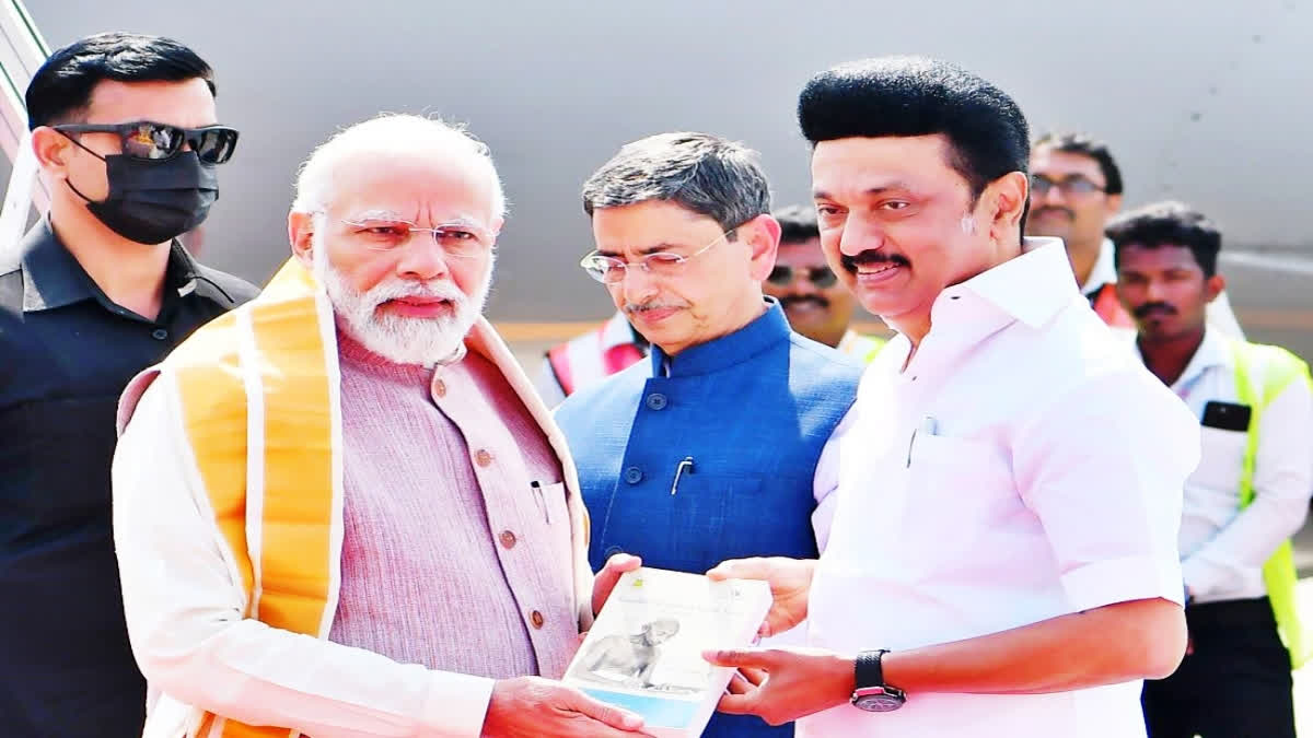 Amid a politically supercharged atmosphere in the south, a Modi-Stalin show of camaraderie in Chennai