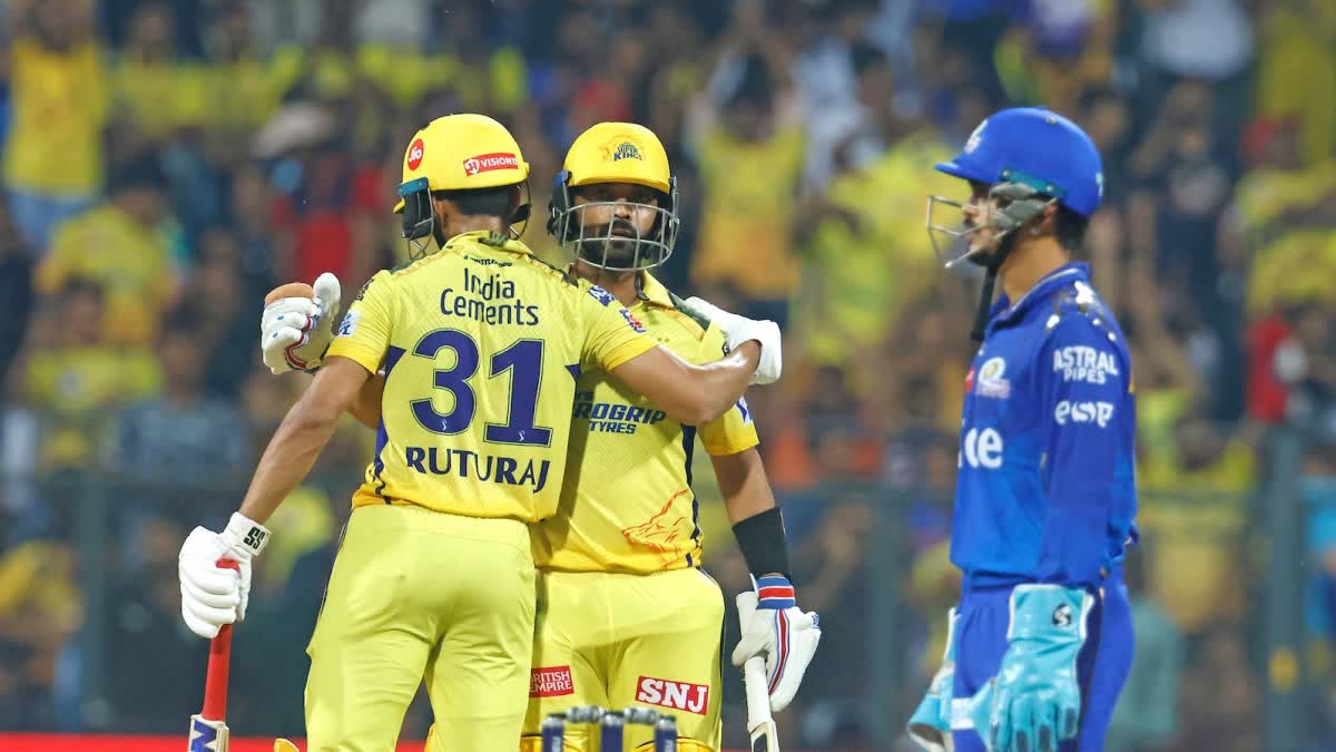 IPL  IPL 2023  Mumbai Indians vs Chennai Super Kings highlights  Mumbai Indians  Chennai Super Kings  rohit sharma  MS dhoni  CSK vs MI highlights  ajinkya rahane  ishan kishan  ഐപിഎല്‍  ഐപിഎല്‍ 2023  മുംബൈ ഇന്ത്യന്‍സ്  ചെന്നൈ സൂപ്പര്‍ കിങ്‌സ്  ഇഷന്‍ കിഷന്‍  രോഹിത് ശര്‍മ  അജിങ്ക്യ രഹാനെ  ഇഷാന്‍ കിഷന്‍