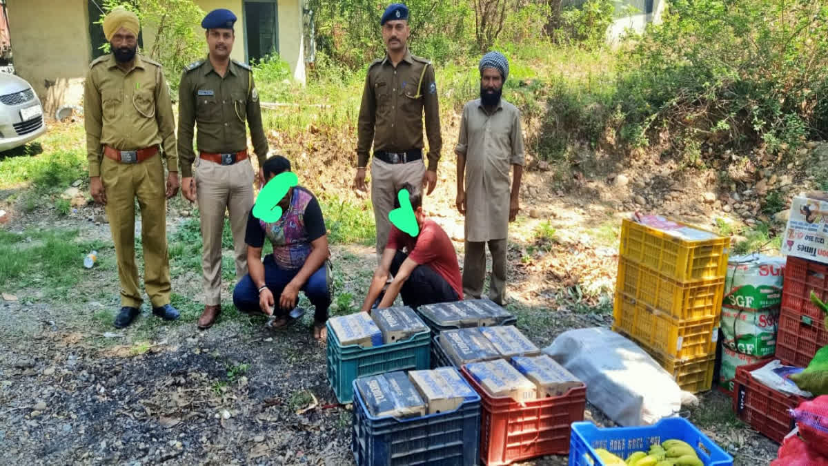liquor seized in two separate cases in Paonta Sahib