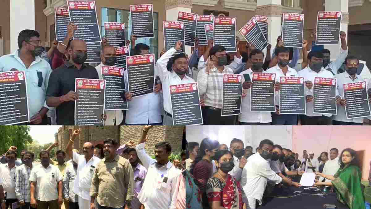 AP JAC protests across the state