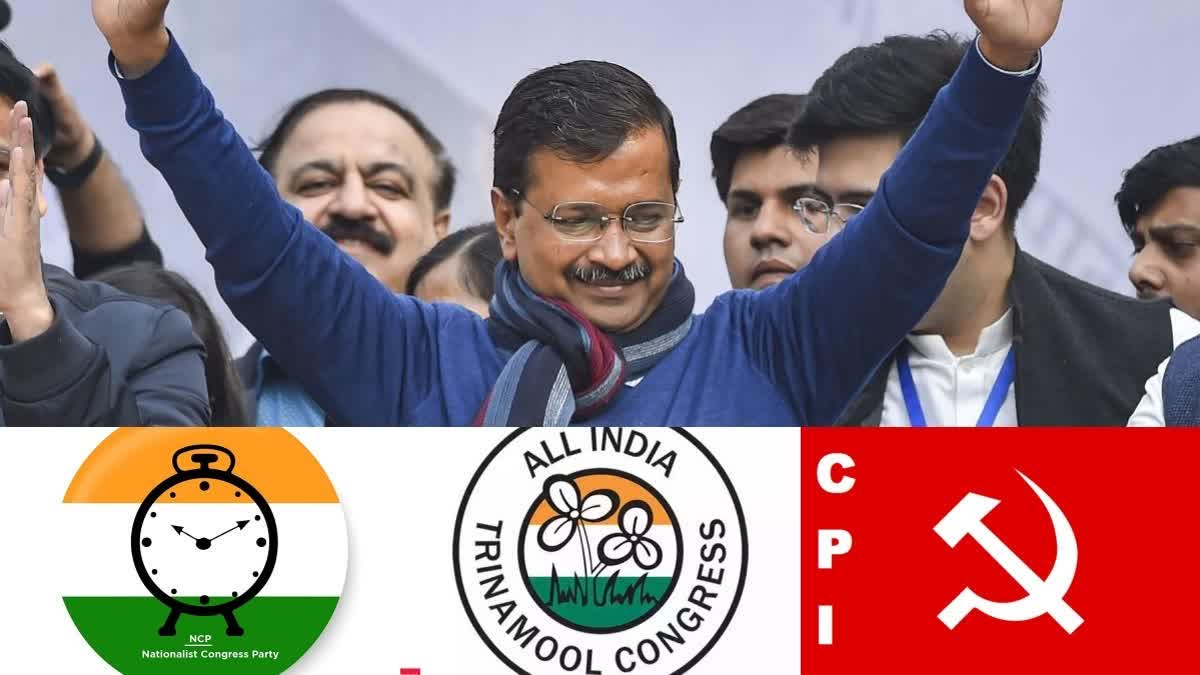 Aam Aadmi Party got national Party status  Aam Aadmi Party  national Party status  Election Commission of India  Aam Aadmi Party as National Party  All India Trinamool Congress  Nationalist Congress Party  Communist Party of India  ആം ആദ്‌മി പാര്‍ട്ടി  ദേശീയ പാര്‍ട്ടി  ആം ആദ്‌മി ഇനി ദേശീയ പാര്‍ട്ടി  സമീപകാല തെരഞ്ഞെടുപ്പ് പ്രകടനങ്ങള്‍  അരവിന്ദ് കെജ്‌രിവാള്‍  ആം ആദ്‌മി  എന്‍സിപി  സിപിഐ  തൃണമൂല്‍  പാര്‍ട്ടി  തെരഞ്ഞെടുപ്പ് കമ്മീഷൻ