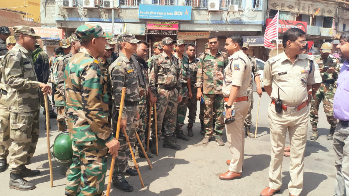 Police on alert regarding BJP gherao program in Ranchi