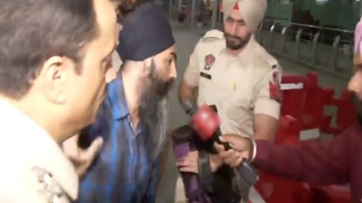 The main associate of Amritpal Singh was arrested by Amritsar Rural Police under the National Security Act and brought to Amritsar airport on Tuesday.