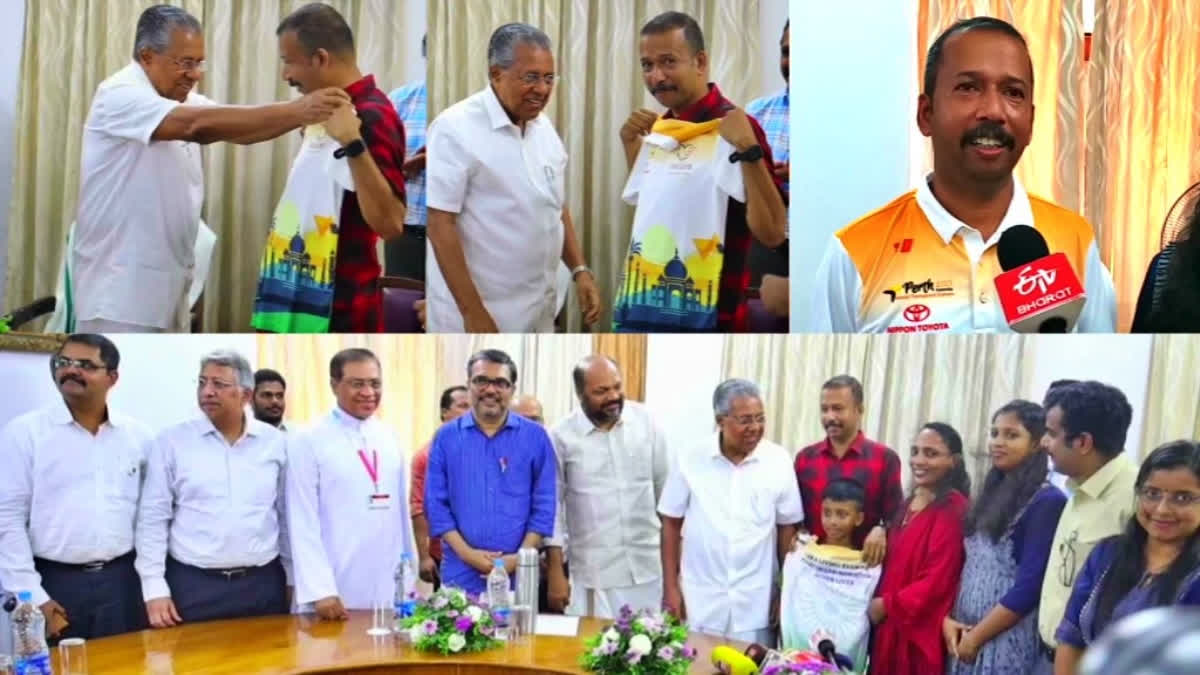 Kerala man to participate in World Transplant Games, CM Pinarayi Vijayan presents him jersey