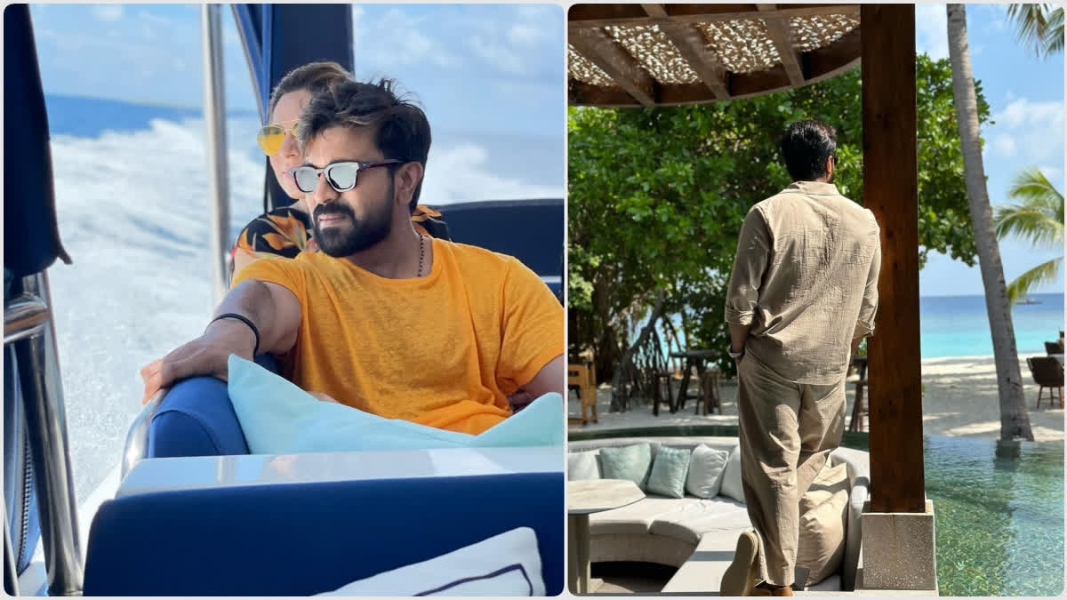 Ram Charan drops vacay pics with wife Upasana Kamineni, fans say perfect example of Rab ne bana di jodi