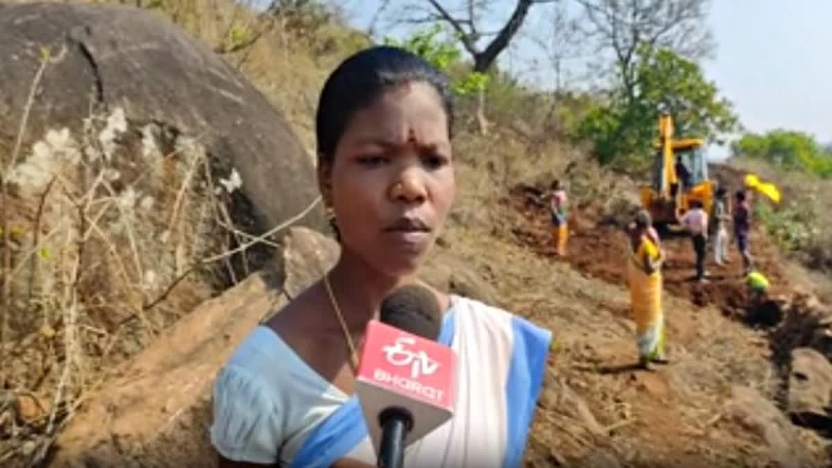 Tribal Woman Health Worker building Road for Village by her own savings