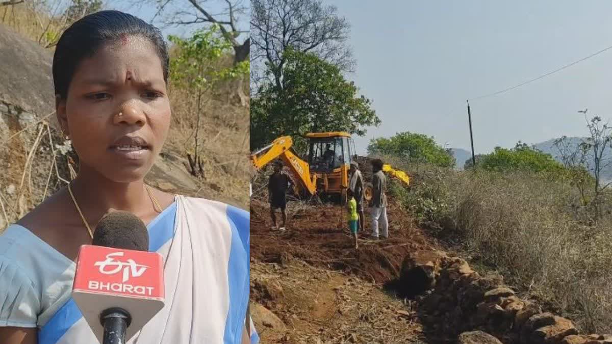 Women Dora Jamme Spend her all money for making Road in Village Thotagodiput Of Andhra Pradesh