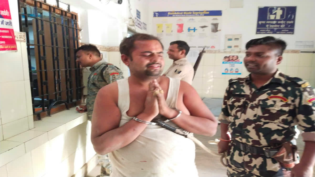 Accused Sudhanshu Shekhar in Samastipur police custody