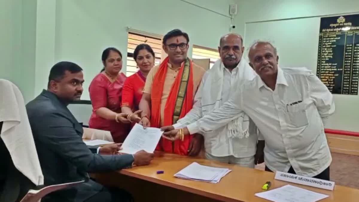 K Sudhakar nomination papers