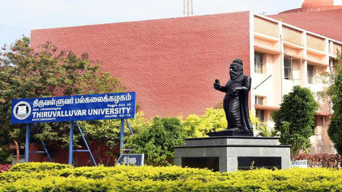 students on strike due to confusion over the vellore thiruvalluvar university semester exam results released