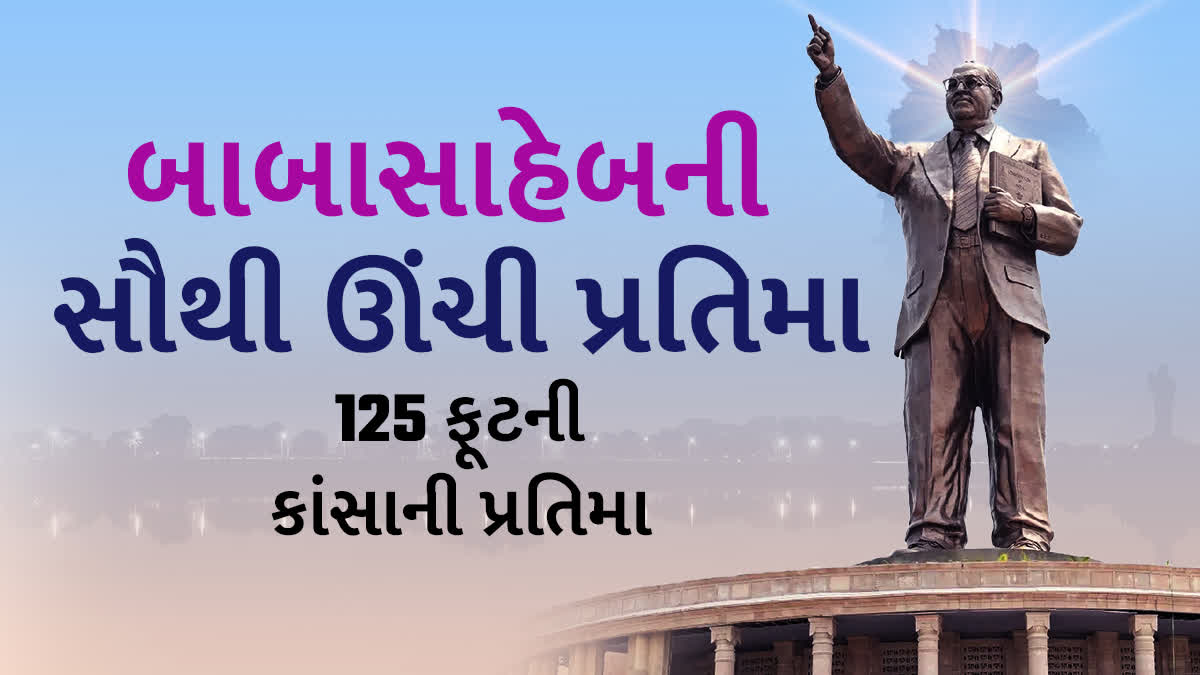 Statue of Ambedkar: તેલંગાણાના CM KCR આજે આંબેડકરની 125 ફૂટ ઊંચી પ્રતિમાનું કરશે અનાવરણ