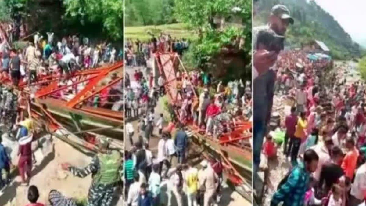 Footbridge collapses in Jammu and Kashmir's Udhampur, 40 people injured