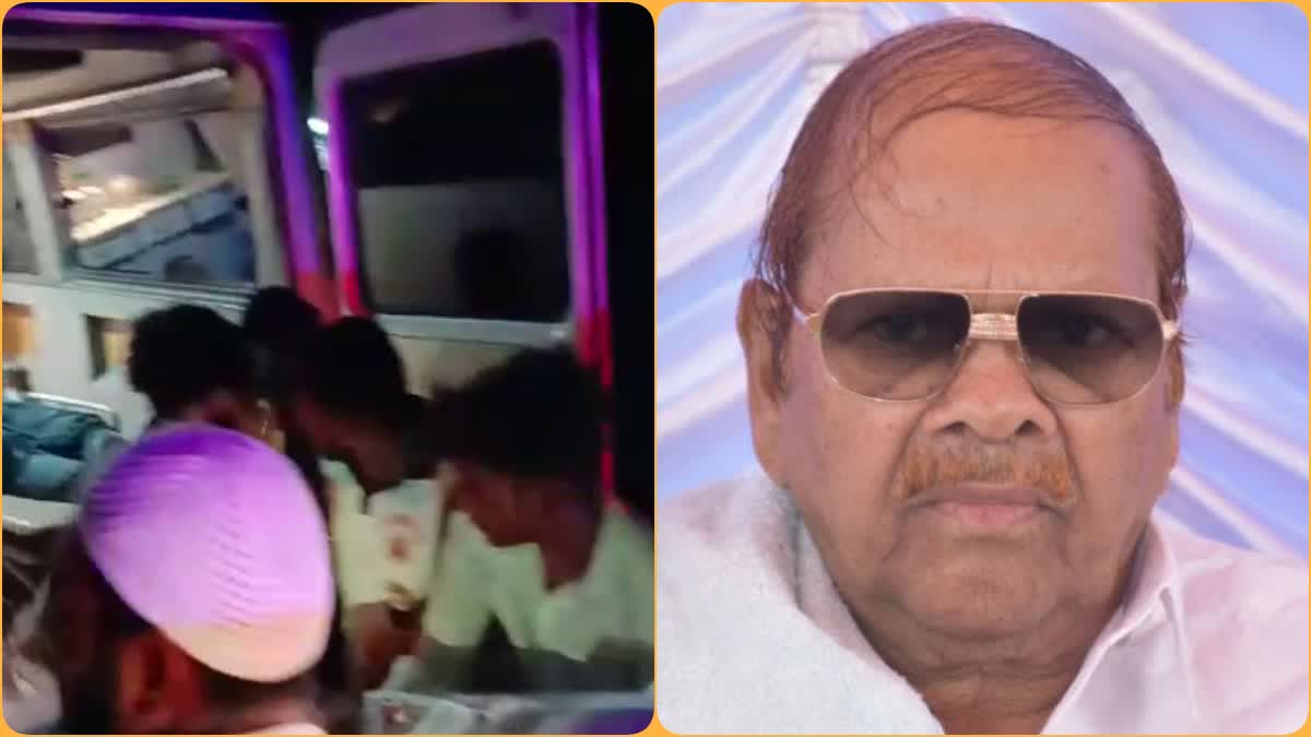 Four injured including Chinchansur  Four injured including Chinchansur in car accident  car accident at Kalaburagi  ಪ್ರಚಾರ ಮುಗಿಸಿ ಕಲಬುರಗಿಗೆ ಬರುತ್ತಿದ್ದ ವೇಳೆ ಅಪಘಾತ  ಚಿಂಚನಸೂರ ಸೇರಿ ನಾಲ್ವರಿಗೆ ಗಾಯ  ಯಾದಗಿರಿ ಜಿಲ್ಲೆಯ ಗುರುಮಠಕಲ್ ಮತಕ್ಷೇತ್ರ  ಕಲಬುರಗಿ ಕಡೆ ತೆರಳುತ್ತಿದ್ದ ಚಿಂಚನಸೂರ  ಚಿಂಚನಸೂರ ಕಾರು ಅಪಘಾತ  ಬಾಬುರಾವ್ ಚಿಂಚನಸೂರ ಸೇರಿ ನಾಲ್ವರು ಗಾಯ  ಕಾಂಗ್ರೆಸ್ ಅಭ್ಯರ್ಥಿ ಬಾಬುರಾವ್ ಚಿಂಚನಸೂರ್  ಆಕಾಶವಾಣಿ ಕೇಂದ್ರದ ಬಳಿ ಅಪಘಾತ  ಯಾದಗಿರಿಯಿಂದ ಕಲಬುರಗಿಯತ್ತ ಪ್ರಯಾಣ