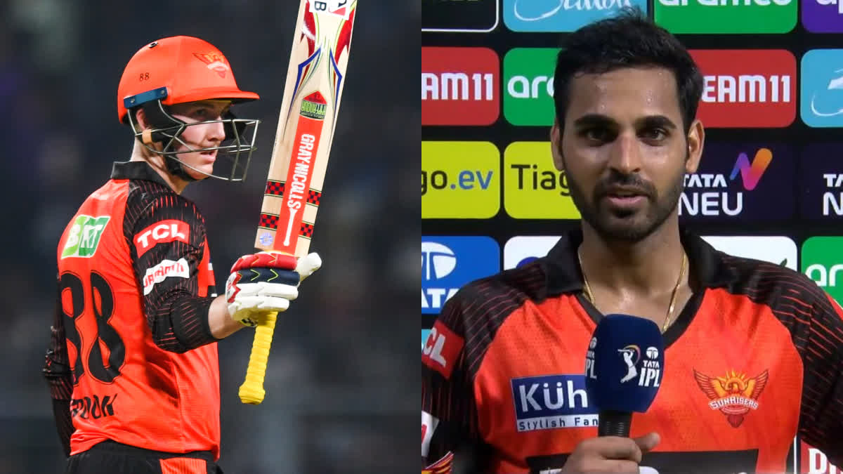 kkr vs srh  bhuvneshwar kumar on harry brook  bhuvneshwar kumar  harry brook  ipl 2023  IPL  Sunrisers Hyderabad  Harry Brook IPL Centuary  ഹാരി ബ്രൂക്ക്  ഭുവനേശ്വര്‍ കുമാര്‍  സണ്‍റൈസേഴ്‌സ് ഹൈദരാബാദ്  കൊല്‍ക്കത്ത നൈറ്റ് റൈഡേഴ്‌സ്  കൊല്‍ക്കത്ത ഹൈദരാബാദ്  ഐപിഎല്‍  ഐപിഎല്‍ 2023