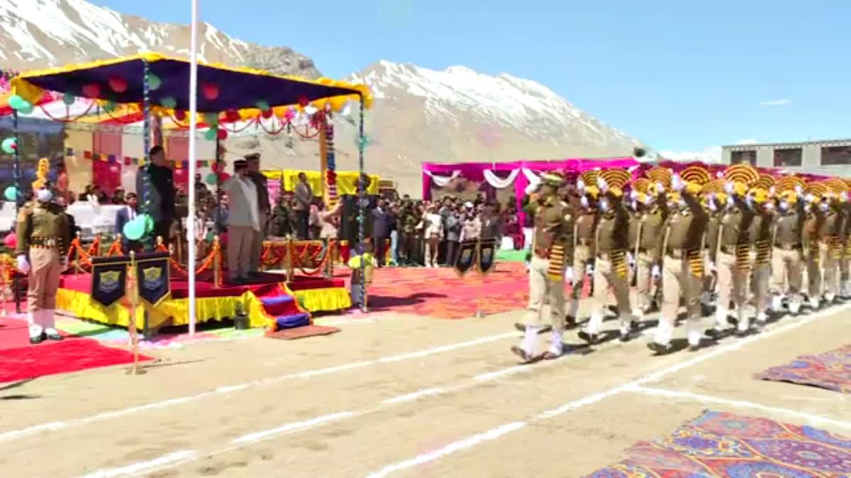 Himachal Day celebrated at kaza spiti