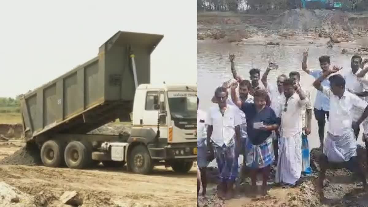 அளவுக்கு மீறி மணல் அள்ளப்படுவதாக மேலப்பெரும்பள்ளம் கிராமத்தினர் ஆர்ப்பாட்டம்!