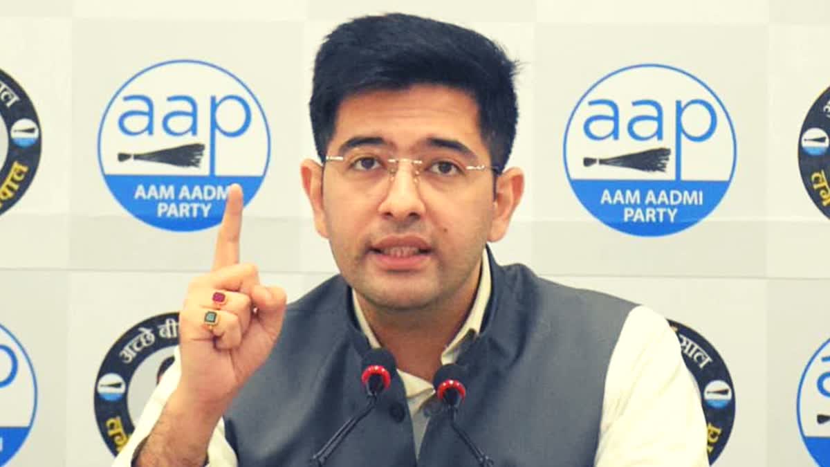 arvind kejriwal raghav chadha taunts bjp