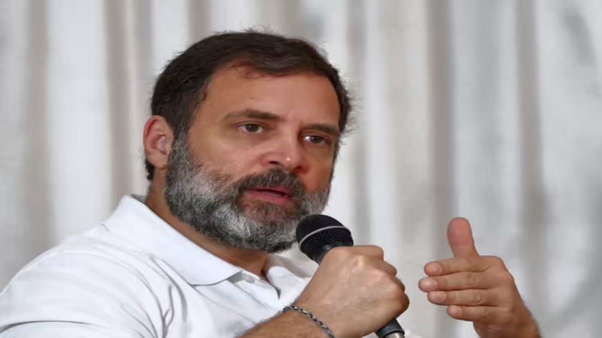 Etv BharatRahul Gandhi today adress rally in kolar where he made modi surname remark