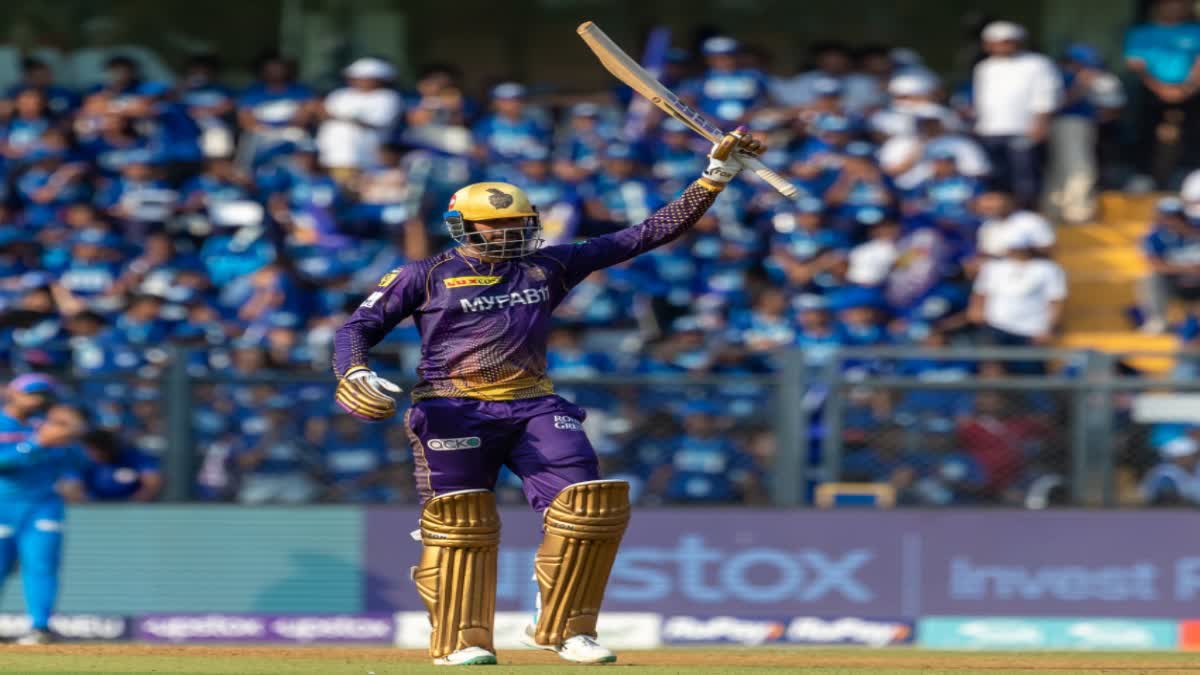 VENKATESH IYER HITS MAIDEN IPL CENTURY BECOMES SECOND BATSMAN TO SCORE CENTURY FOR KKR