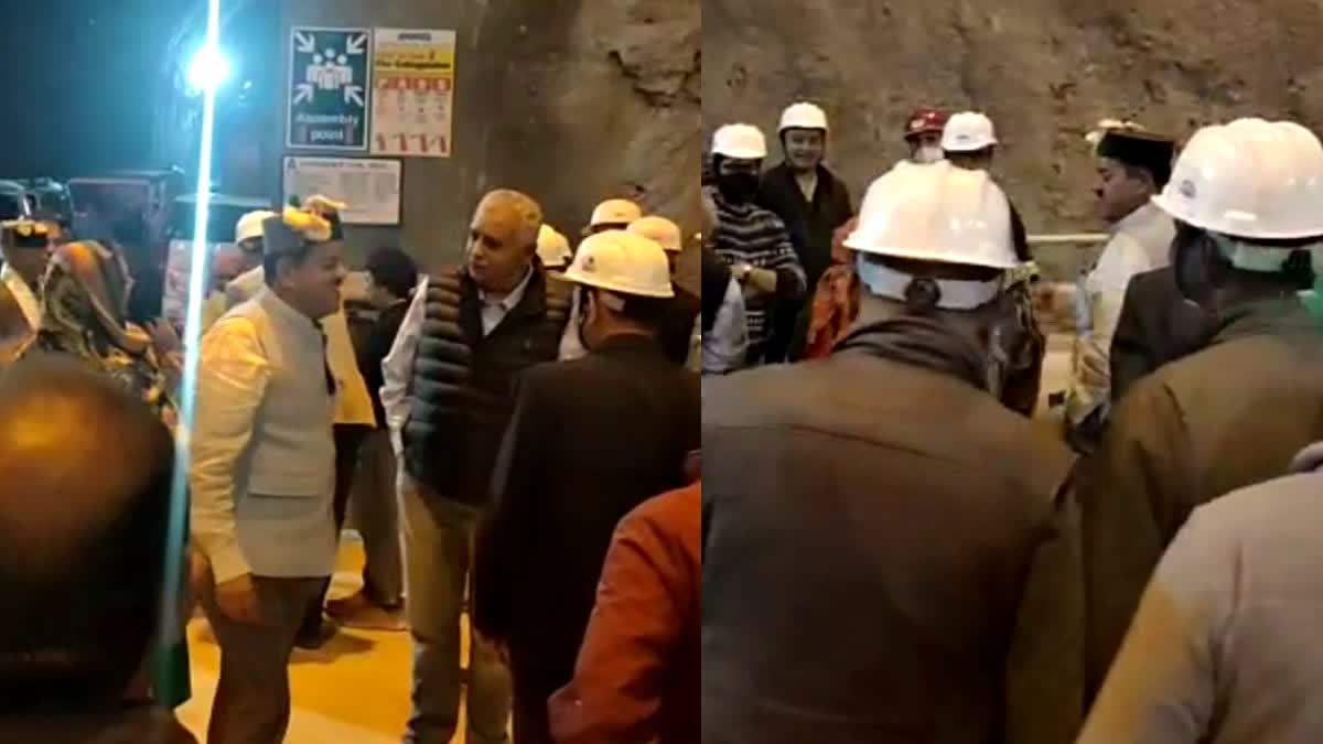 CPS Sunder Singh Thakur visit Shongtong Karcham Hydro Electric Project in Kinnaur