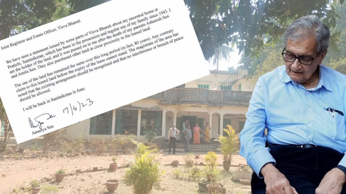 Amartya Sen sends Letter to Visva Bharati University over Eviction Notice