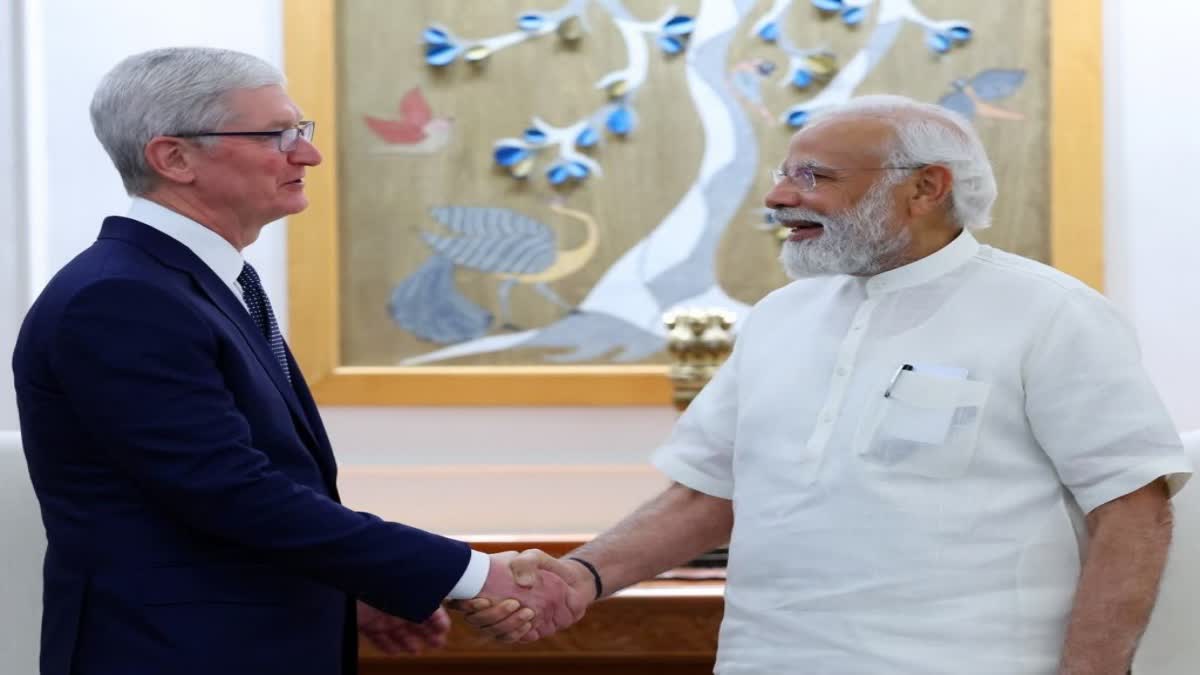 Apple Ceo tim cook met pm modi