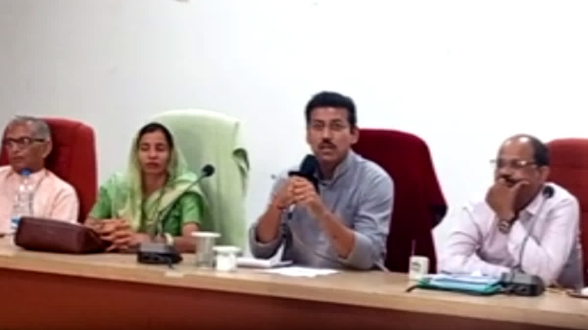 jal jeevan mission chaired by Rajyavardhan Rathore, MP not happy with the progress in mission