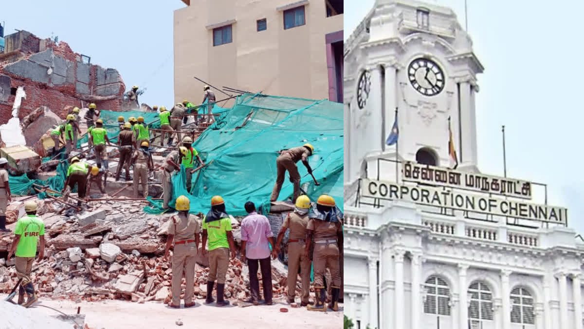 in Chennai inspect and demolish old buildings in a dangerous condition Chennai Corporation has announced