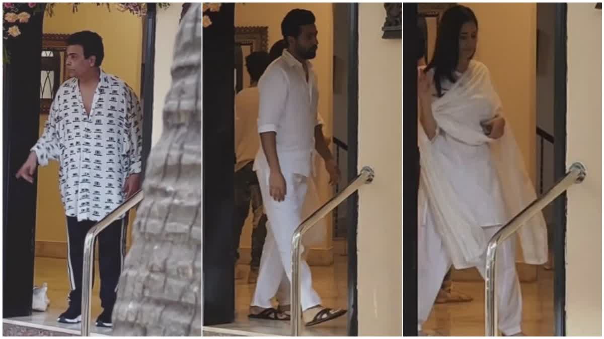 bollywood members visits Aditya Chopra home