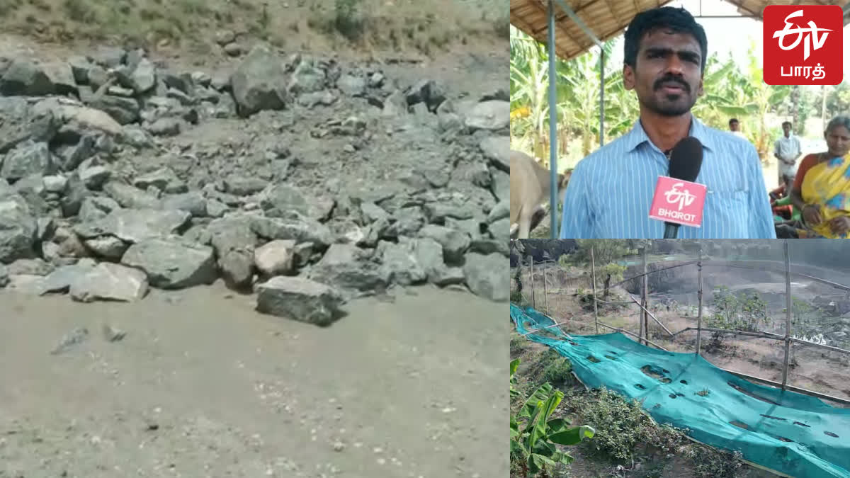 Coimbatore farmers In  danger fear to life due to quarries operating near agricultural land in defiance of court orders