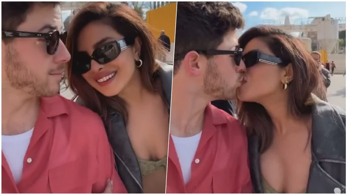 Priyanka Chopra  Nick Jonas  പ്രിയങ്ക ചോപ്ര  നിക്ക ജൊനാസ്  Priyanka Chopra Nick Jonas share a kiss  റോമിൽ ചുംബനവുമായി പ്രിയങ്കയും നിക്കും  സിറ്റഡൽ  CITADEL  Priyanka Chopra Citadel  മേസൺ കെയ്ൻ  റിച്ചാർഡ്