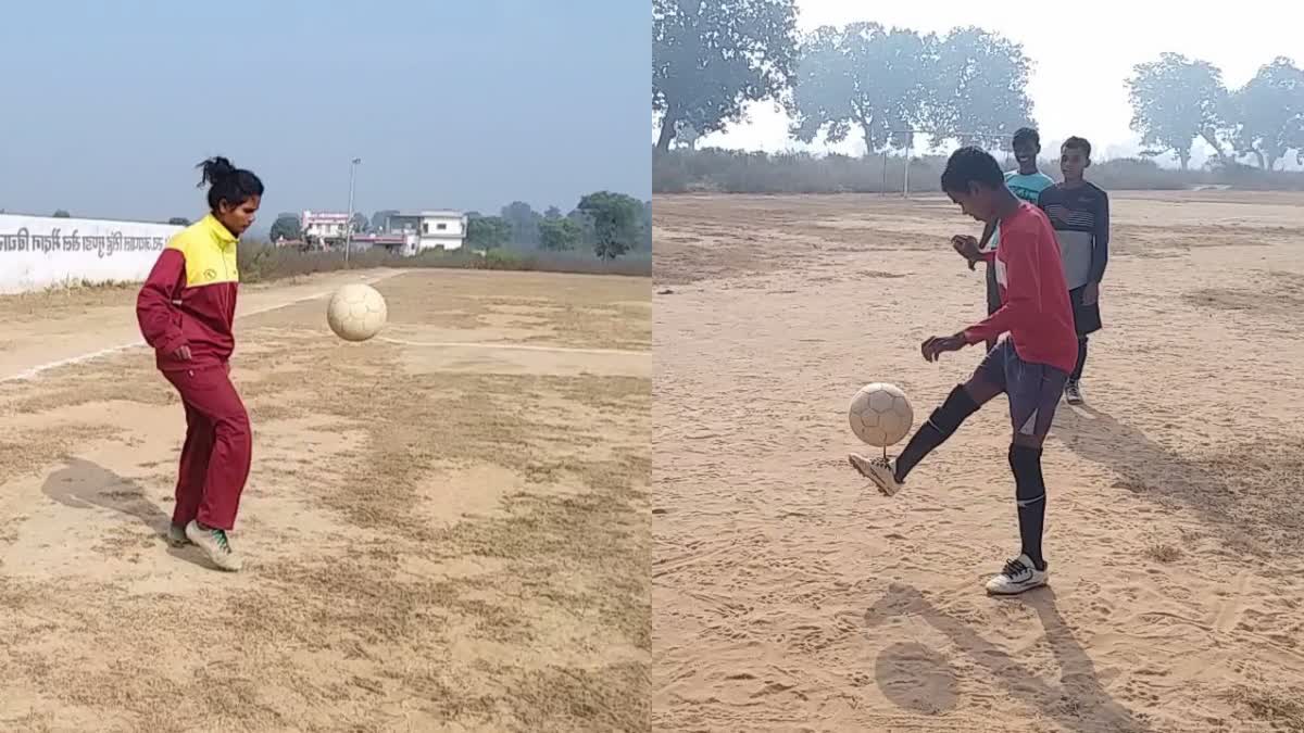 players playing football