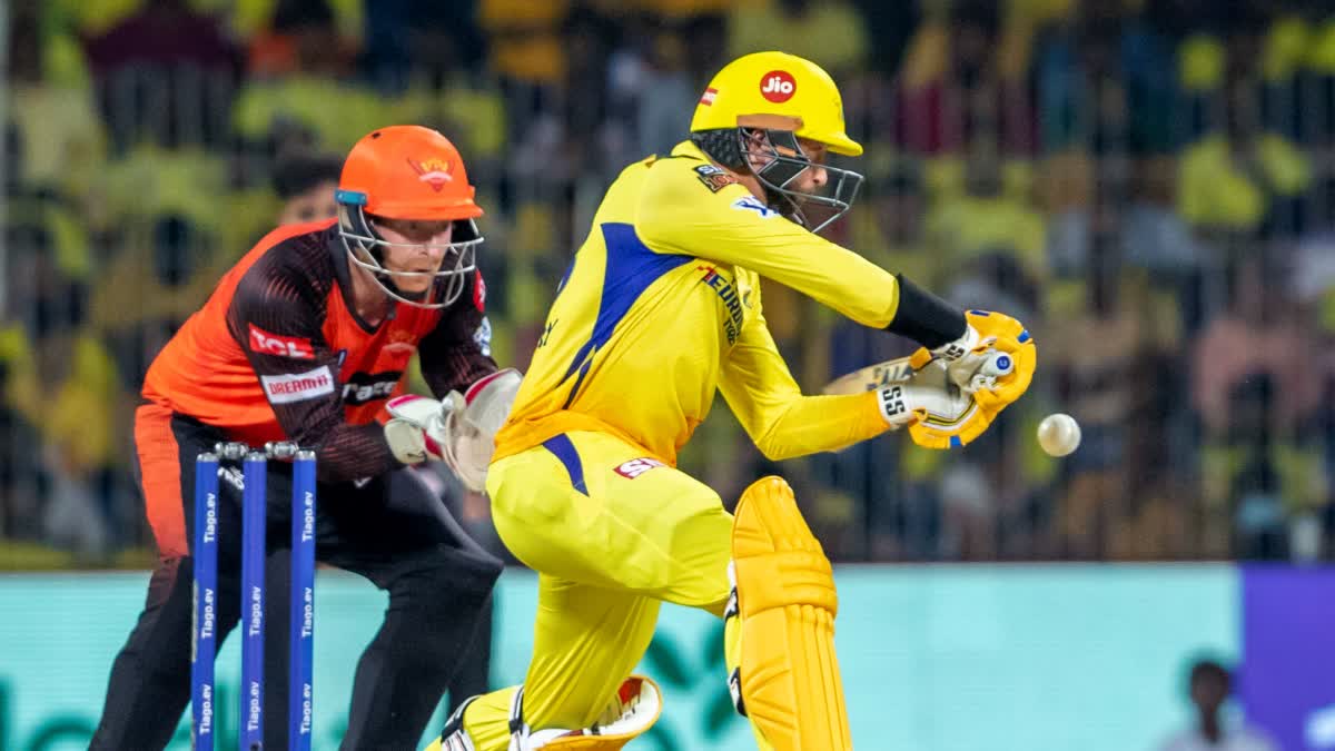 IPL 2023  Chennai Super Kings vs Sunrisers Hyderabad  Chennai Super Kings  Sunrisers Hyderabad  CSK vs SRH highlights  Ruturaj Gaikwad  Devon Conway  ravindra jadeja  റിതുരാജ് ഗെയ്‌ക്‌വാദ്  ഡെവോൺ കോൺവേ  ചെന്നൈ സൂപ്പര്‍ കിങ്‌സ്  സണ്‍റൈസേഴ്‌സ് ഹൈദരാബാദ്