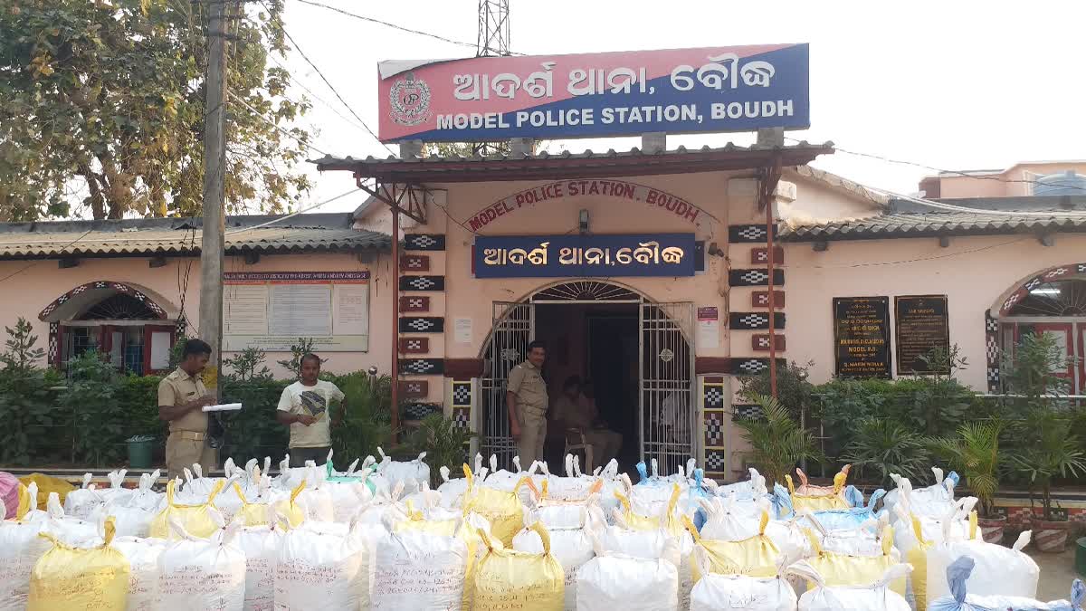 huge quantities of cannabis seized from boudh