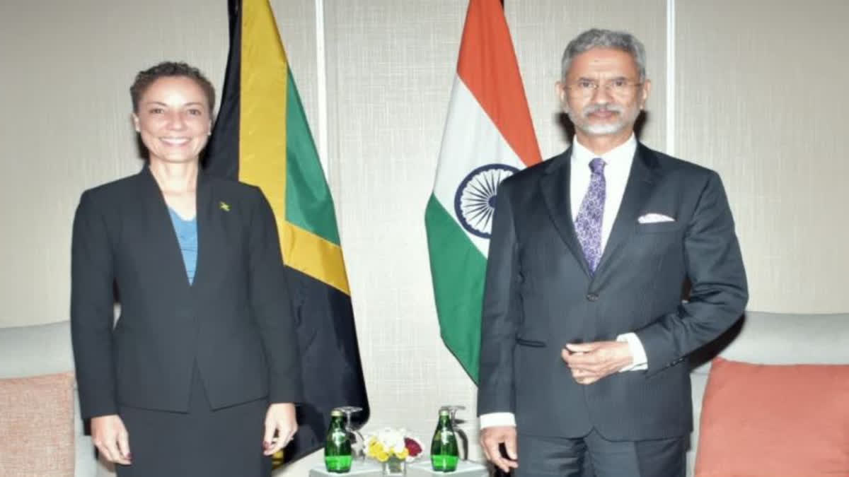 JAISHANKAR MET FOREIGN MINISTERS OF CARICOM MEMBER COUNTRIES