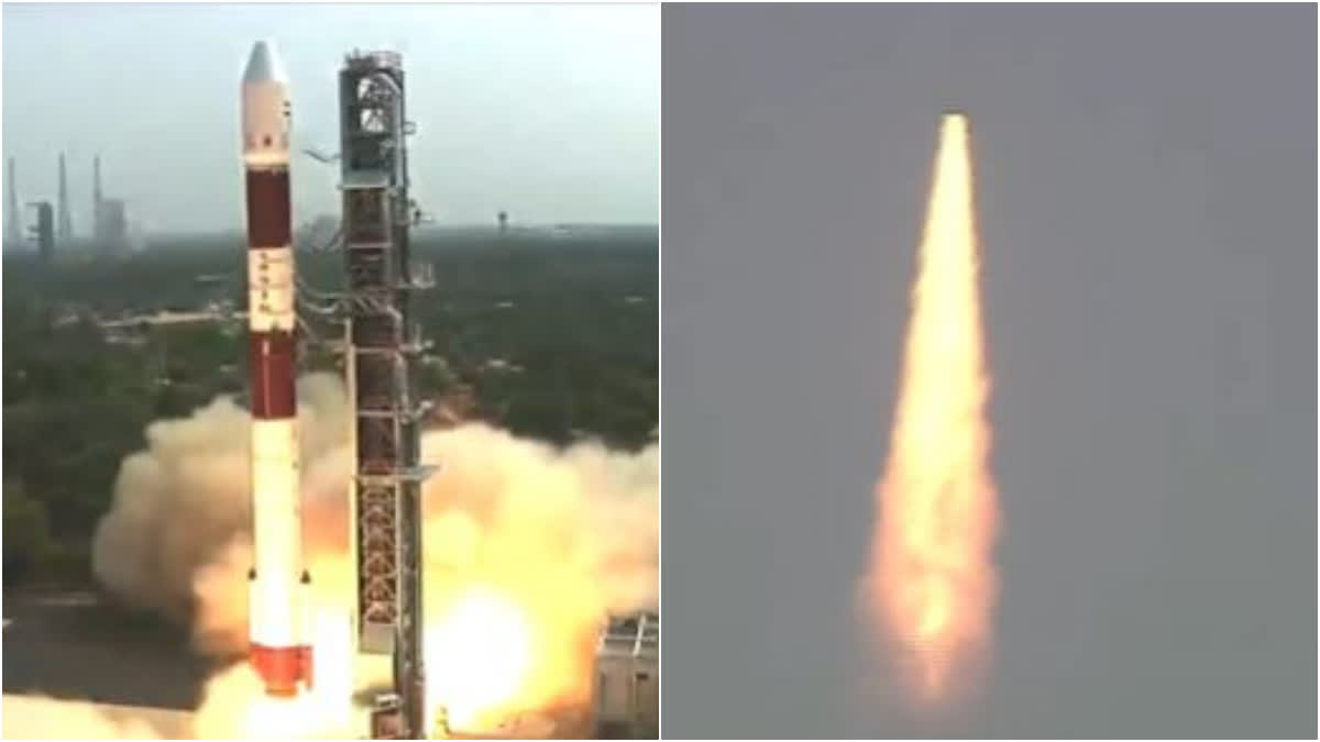 ISRO launches two Singaporean satellites to space  ISRO launches two Singaporean satellites  പിഎസ്എൽവി സി 55 വിക്ഷേപിച്ച് ഐഎസ്ആർഒ  ഉപ്രഹങ്ങളിലൂടെ ലക്ഷ്യം ഭൗമനിരീക്ഷണം  ഐഎസ്ആർഒ  പിഎസ്എൽവി