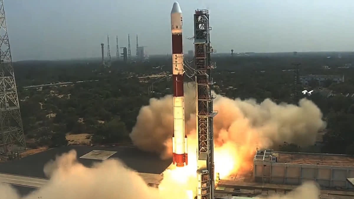 ISRO's PSLV C55 carrying two Singapore satellites blasts off from Sriharikota