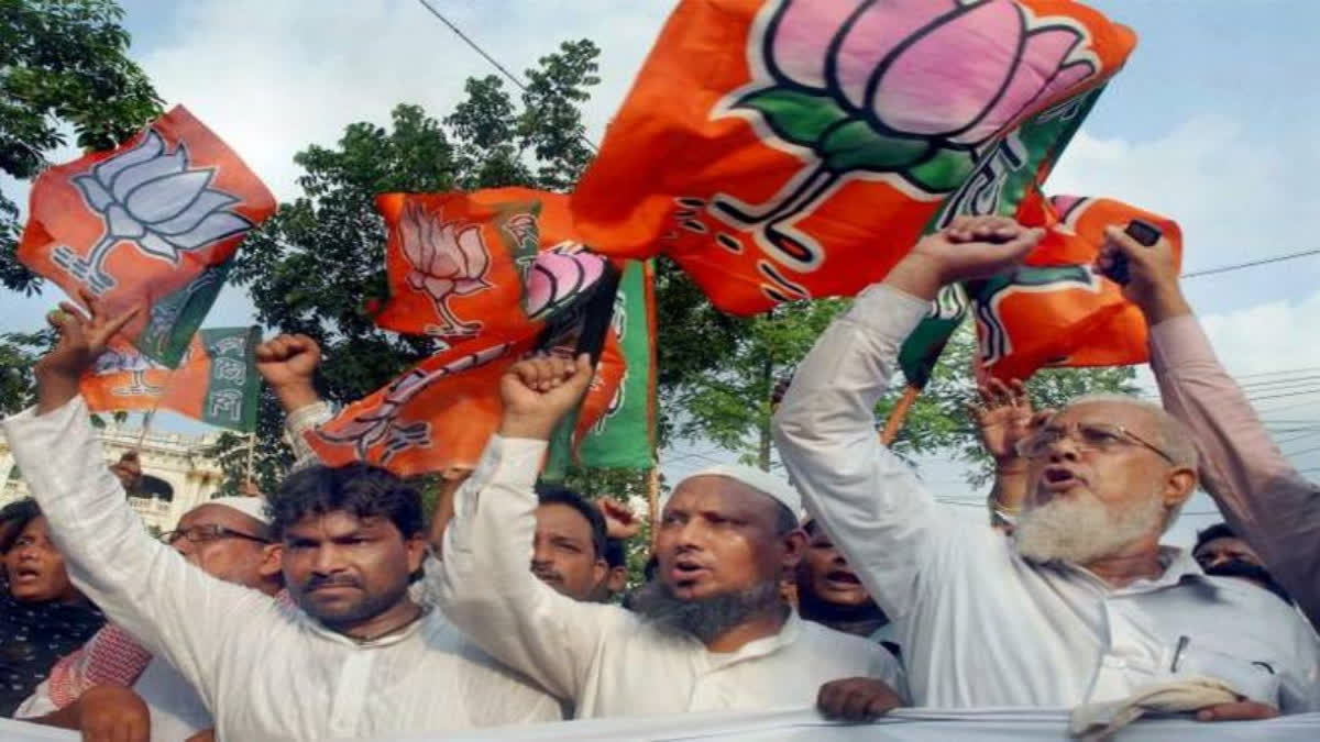 UP civic polls  up civic election  up civic election 2023  pasmanda muslims  bjp pasmanda muslims  up civic election bjp  പസ്‌മാണ്ട  ഉത്തര്‍പ്രദേശ് തദ്ധേശ തെരഞ്ഞെടുപ്പ്  പസ്‌മാണ്ട മുസ്ലീം  ഷിയാ മുസ്ലീം  ഉത്തര്‍പ്രദേശ്  ബിജെപി  ഉത്തര്‍പ്രദേശ് തദ്ധേശ തെരഞ്ഞെടുപ്പ് ബിജെപി