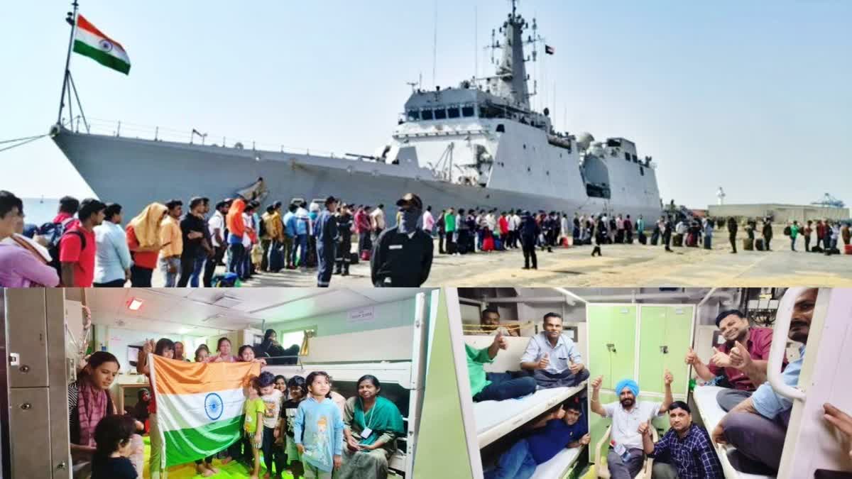 first batch of Indians stranded in Sudan  Sudan  indians in Sudan  indians in Sudan left for Jeddah  Ministry of External Affairs  INS Sumedha  സുഡാനിൽ കുടുങ്ങിയ ഇന്ത്യക്കാർ  ഐഎൻഎസ് സുമേധ  സുഡാൻ  ഓപ്പറേഷൻ കാവേരി  വിദേശകാര്യ മന്ത്രാലയം