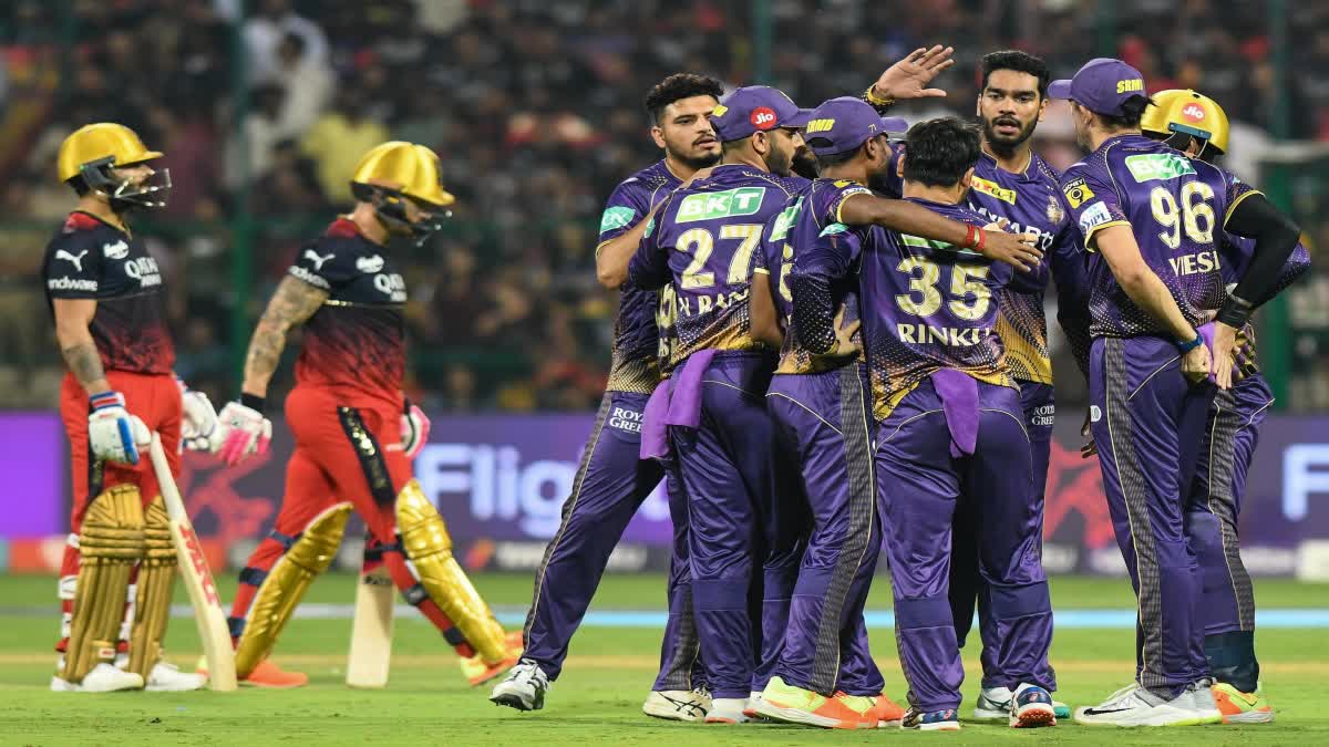 IPL 2023  Royal Challengers Bangalore  Kolkata Knight Rider  RCB vs KKR highlights  jason roy  virat kohli  ഐപിഎല്‍ 2023  കൊല്‍ക്കത്ത നൈറ്റ്‌ റൈഡേഴ്‌സ്  ബാംഗ്ലൂര്‍ റോയല്‍ ചലഞ്ചേഴ്‌സ്  വിരാട് കോലി  ജേസൺ റോയ്  Varun Chakaravarthy  വരുണ്‍ ചക്രവര്‍ത്തി