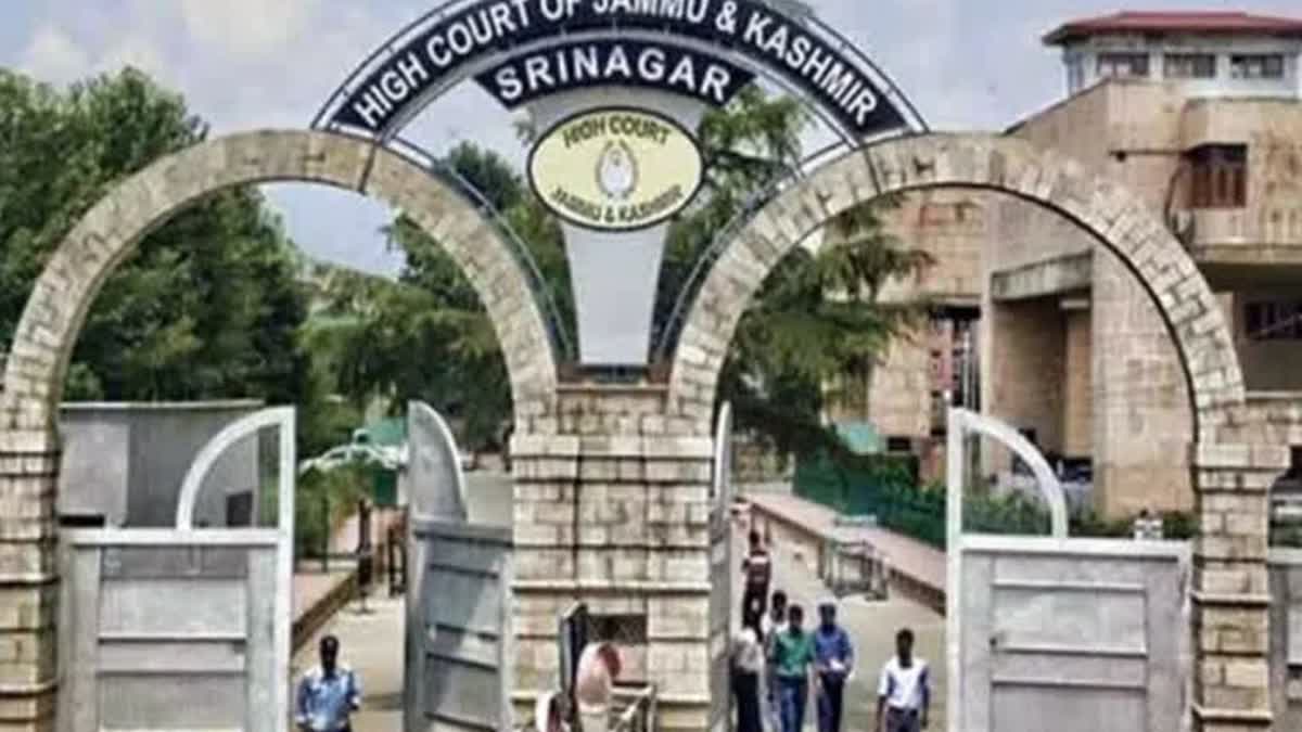 Jammu and Kashmir, and Ladakh High Court file pic