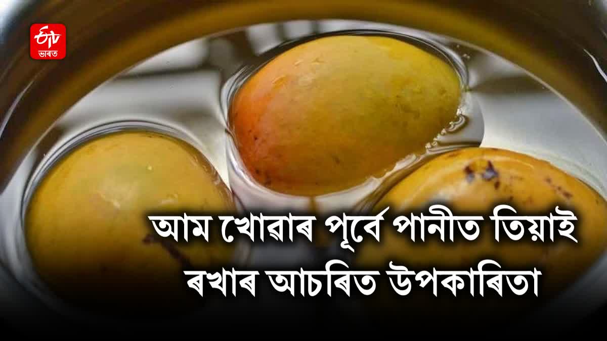 Why mangoes should be soaked in water before consuming