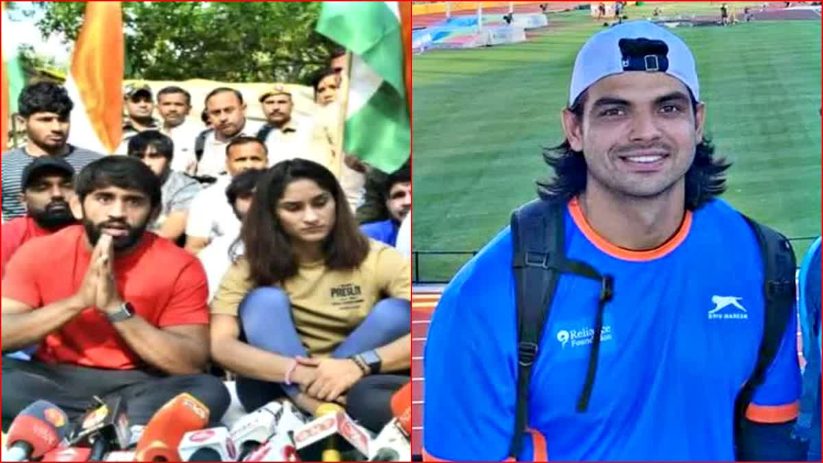 Neeraj Chopra Support Wrestlers