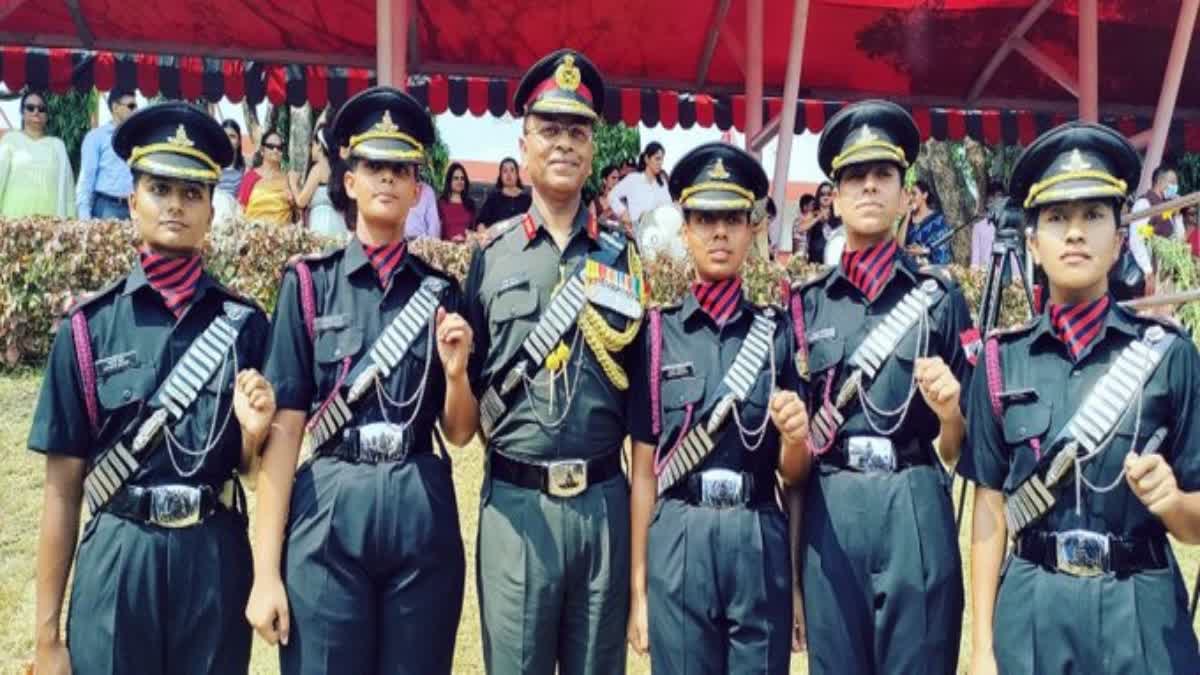 In a historic first time the Indian Army commissioned five women officers to its Regiment of Artillery